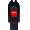 Strontium 8GB Pollex USB 2.0 Pen Drive- Black/Red